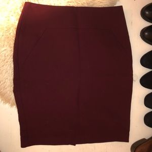 Burgundy Ann Taylor skirt